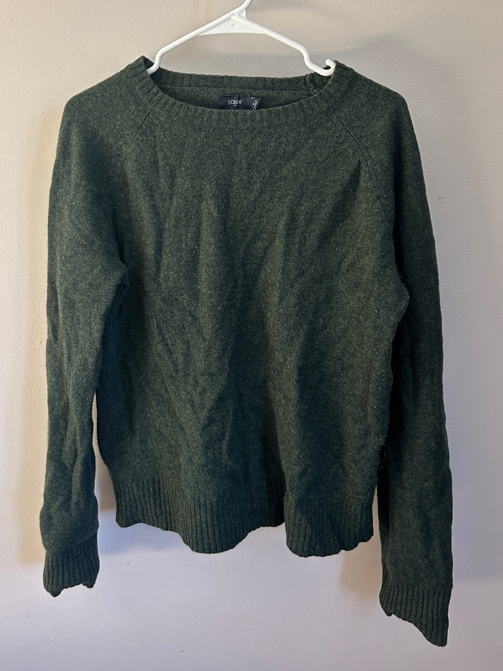 J. Crew Forest Green Crewneck Sweater